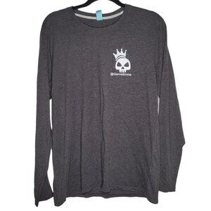 Spread Shirt MMA Fighter Skeletor Mens Long Sleeve Tee Large Giannettimma Gray